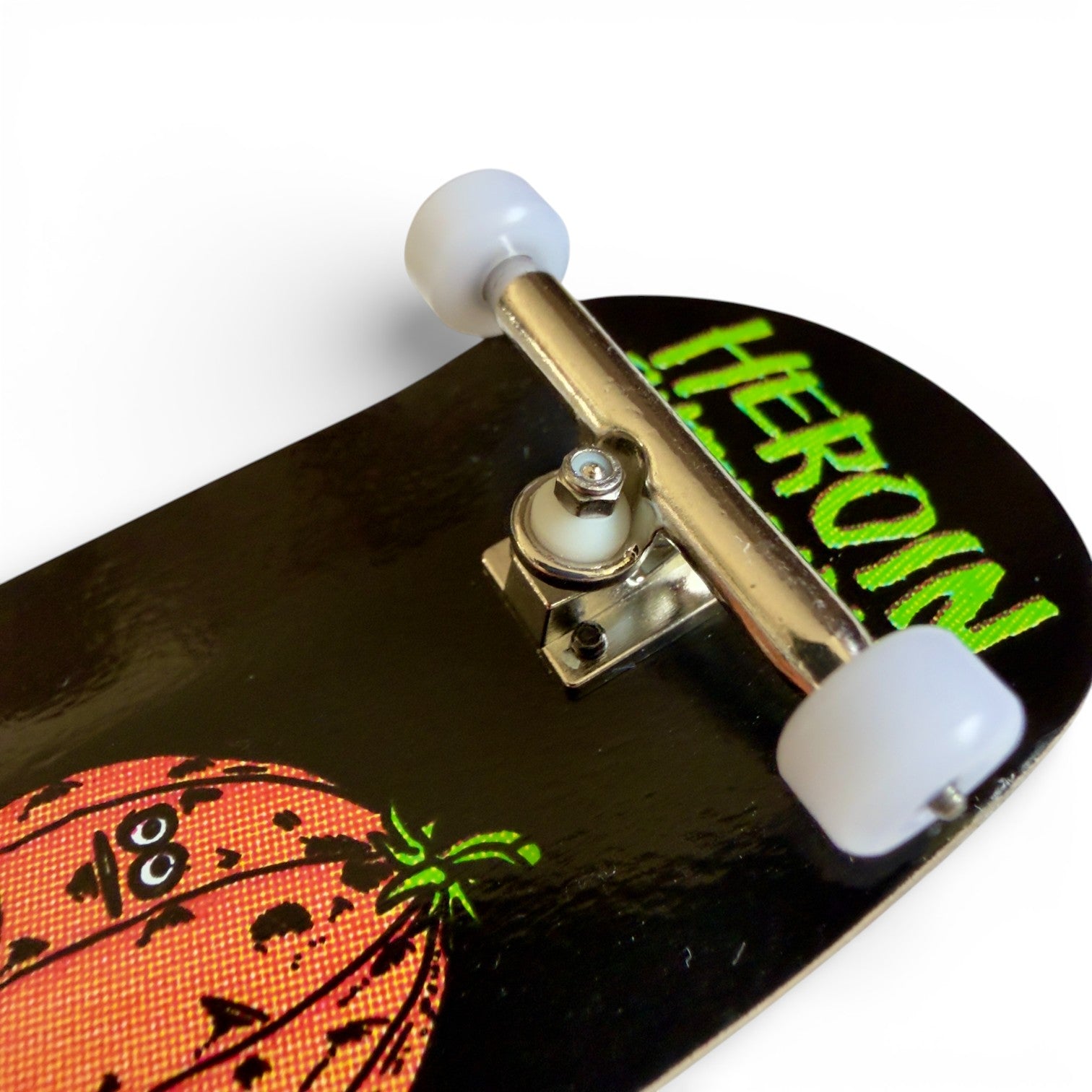 Custom Pro x Heroin Pumpkin Wide Boy Fingerboard Komplettset – 36.5mm x 98mm