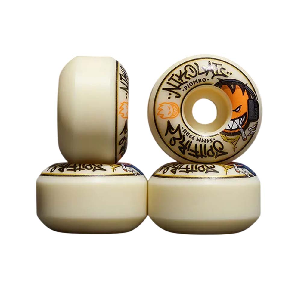 Spitfire Wheels Formula Four 52mm 99A Conical Full Nikolai Piombo Pro Skateboard Rollen (4er Pack)