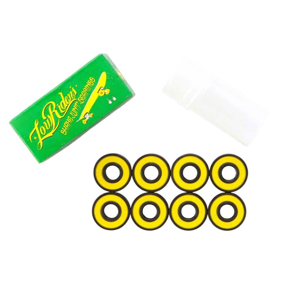 SHAKE JUNT Kugellager Skateboard Bearings Low Riders Gelb/Schwarz