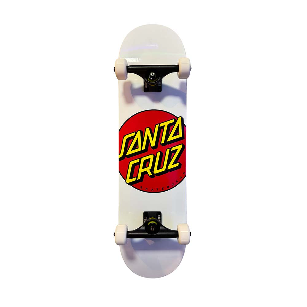 Santa Cruz Skateboard Complete Classic Dot White/Red/Black – 8.00" (Custom Setup)