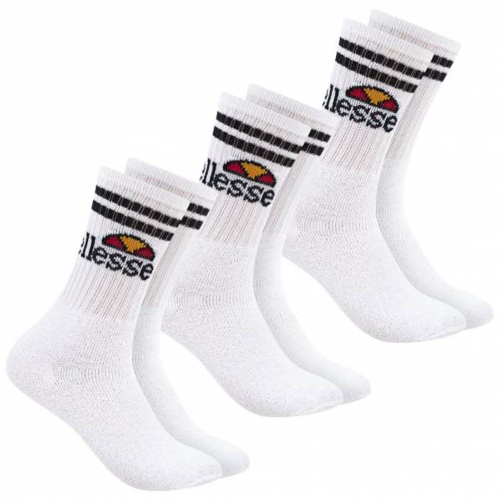 ellesse – Sport Crew Socken (3er-Pack, Weiß)