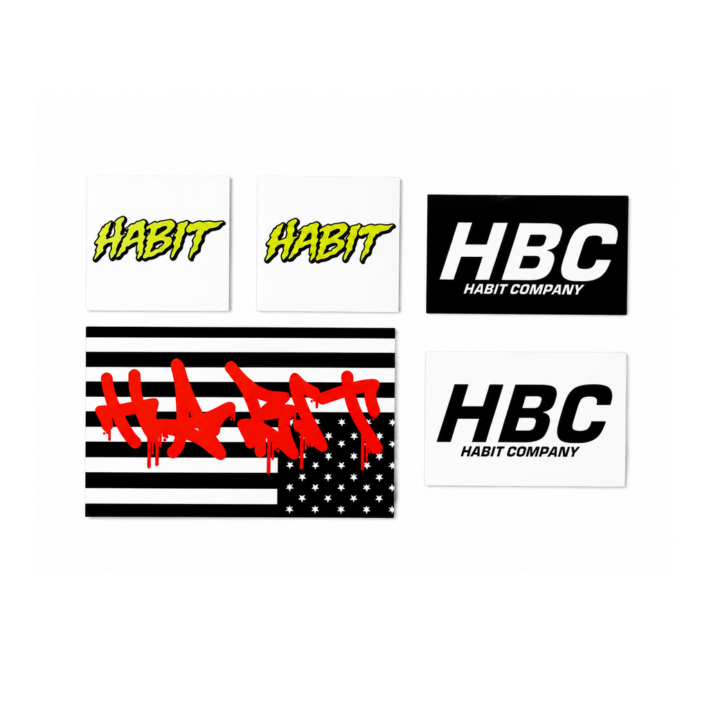 HABIT – Mixed Sticker Pack // 5-Piece