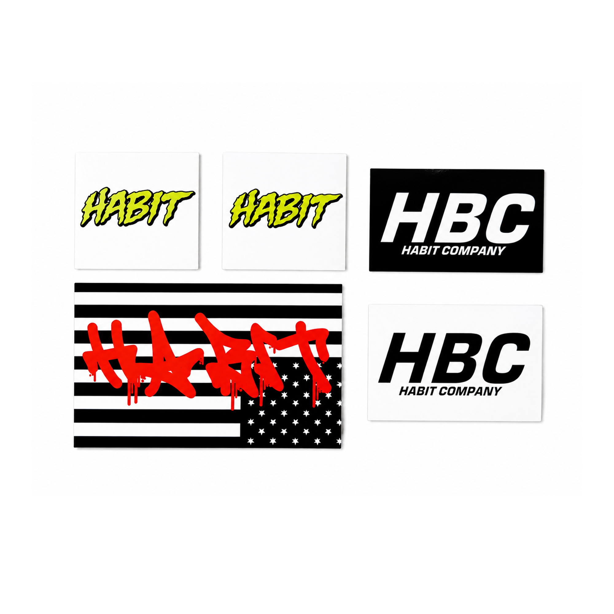 HABIT – Mixed Sticker Pack // 5-Piece