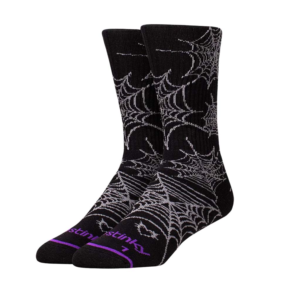 Stinky Socks - Love Net Skatesocken - Schwarz / Silber