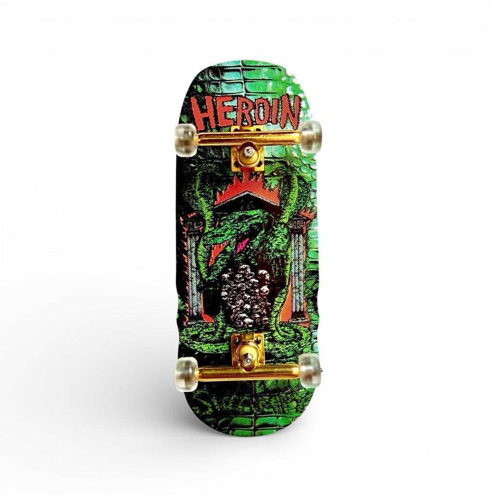 Custom Pro x Heroin Swampy Knock Off Fingerboard Komplettset – 36.5mm x 98mm