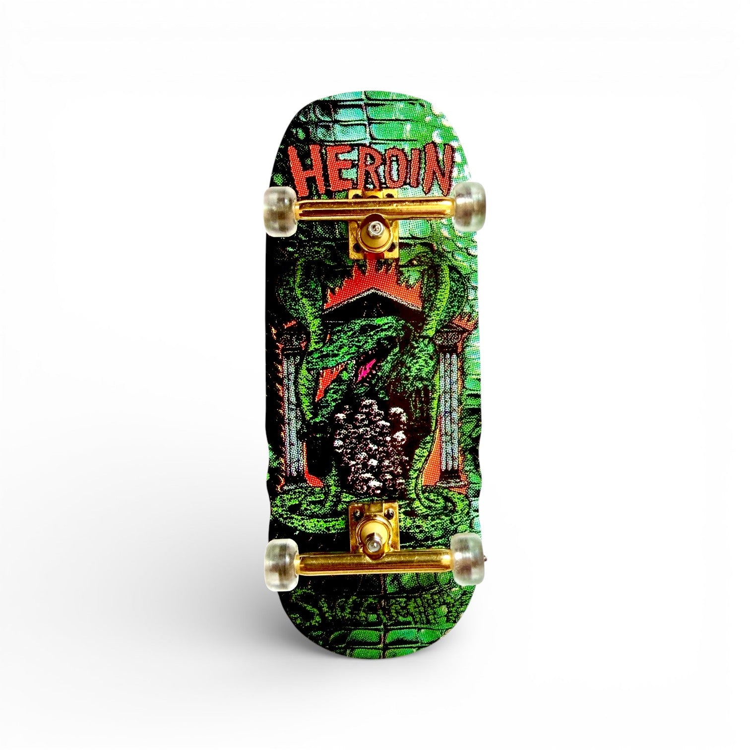 Custom Pro x Heroin Swampy Knock Off Fingerboard Komplettset – 36.5mm x 98mm