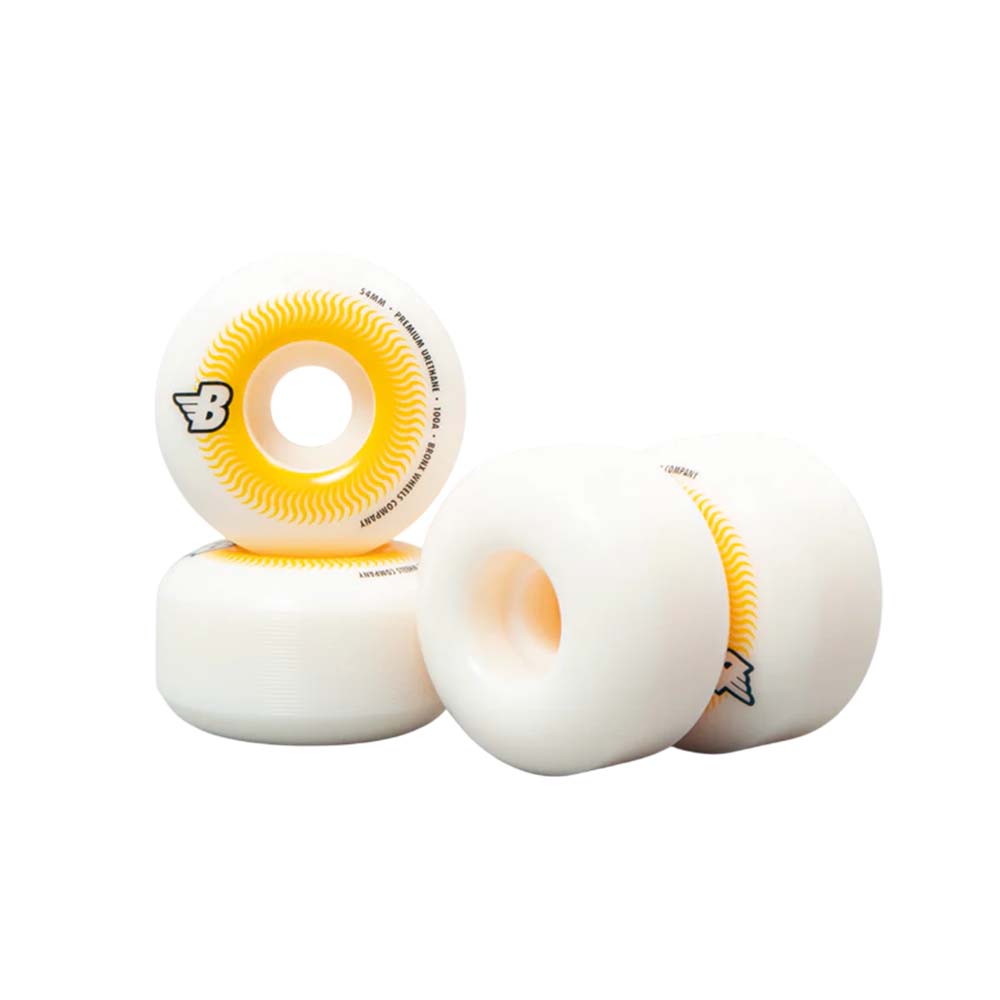 Bronx Wheels Skateboard Rollen Swirl - Regular Shape 100A 54mm (4er-Set)