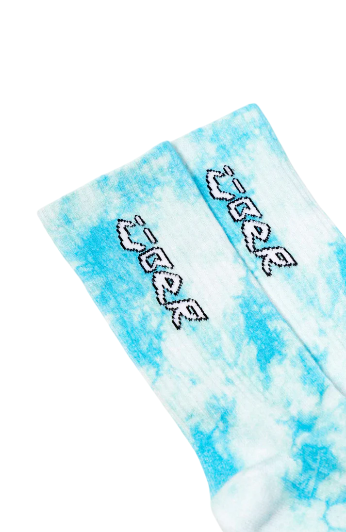 ÜBER Batik Socks Blue