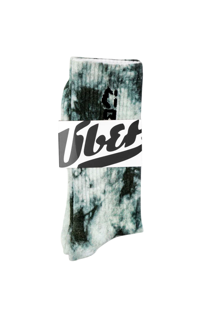 ÜBER Batik Socks Black