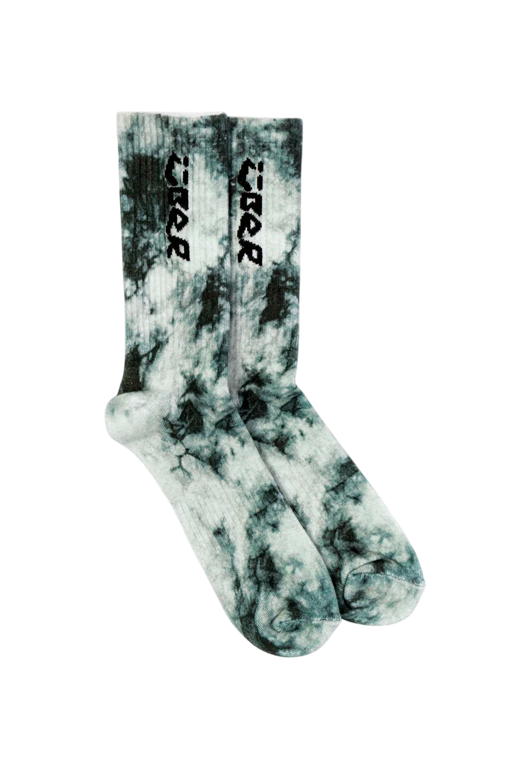 ÜBER Batik Socks Black