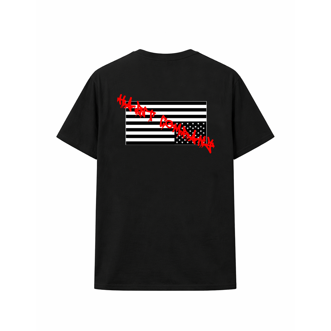 Habit Bad Flag Tee Black