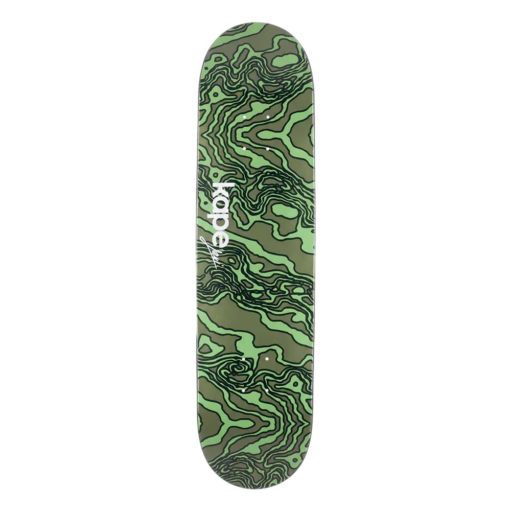 Kape Skateboards – Green Levi Pro Model Skateboard Deck - 8.5"