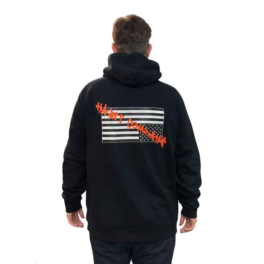 Habit Bad Flag Hoodie Black