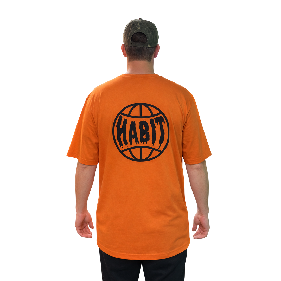 Habit Grinder Tee Orange