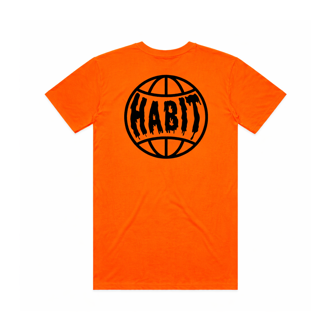 Habit Grinder Tee Orange