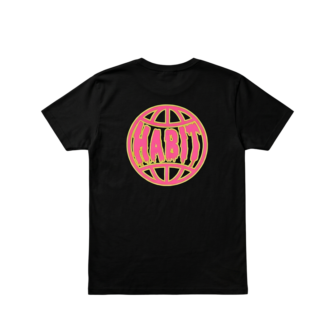 Habit Grinder Tee Famous black