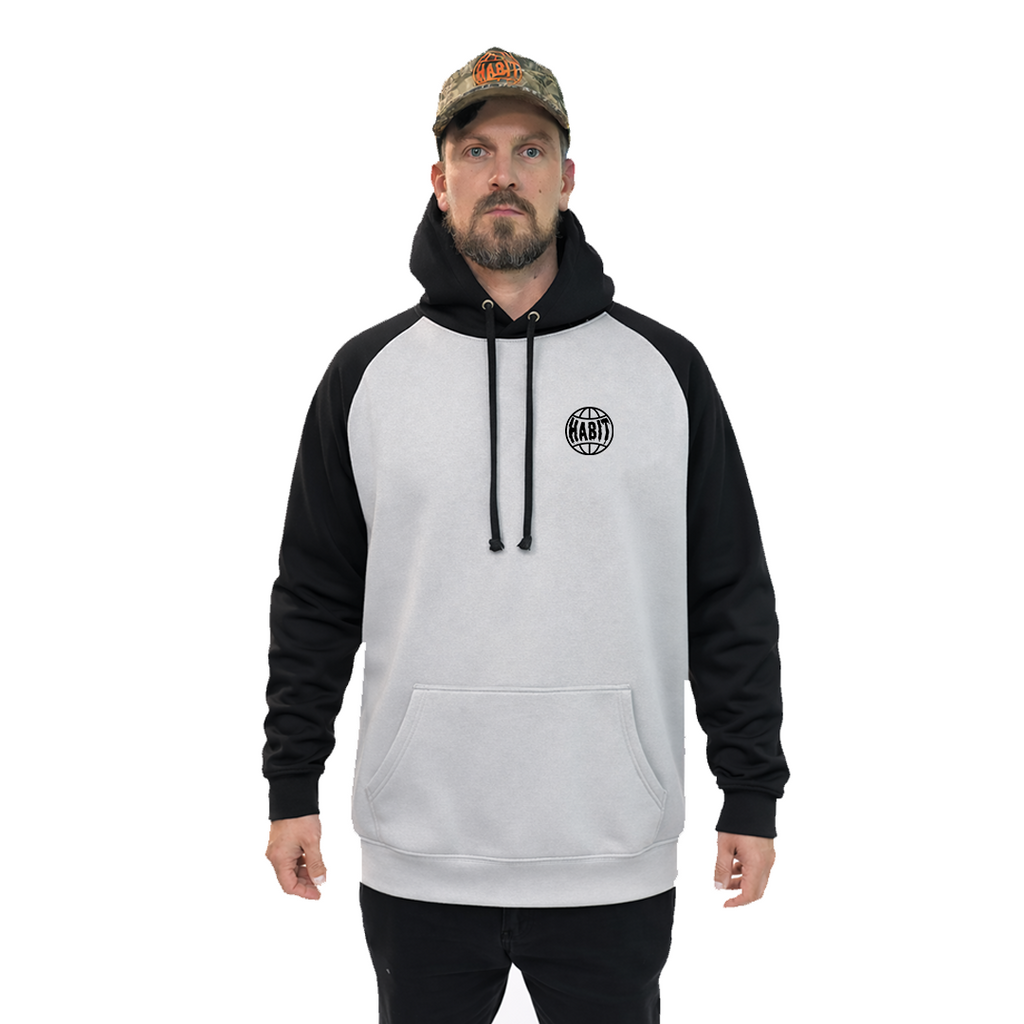 Habit Grinder Hoodie Black Grey