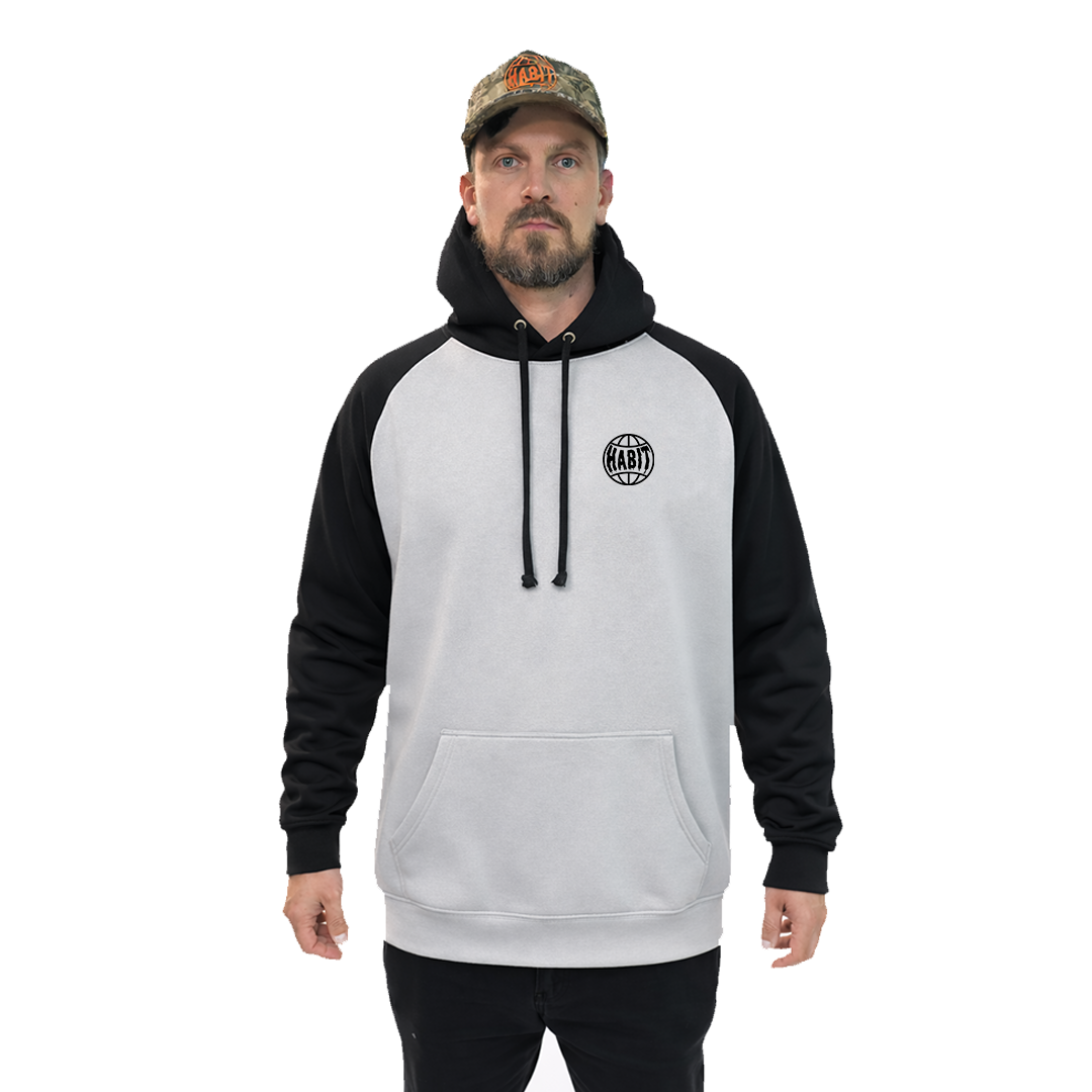Habit Grinder Hoodie Black Grey