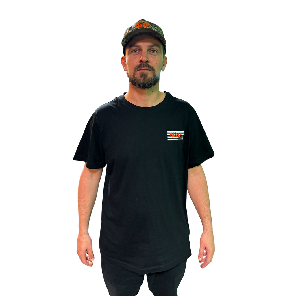 Habit Bad Flag Tee Black