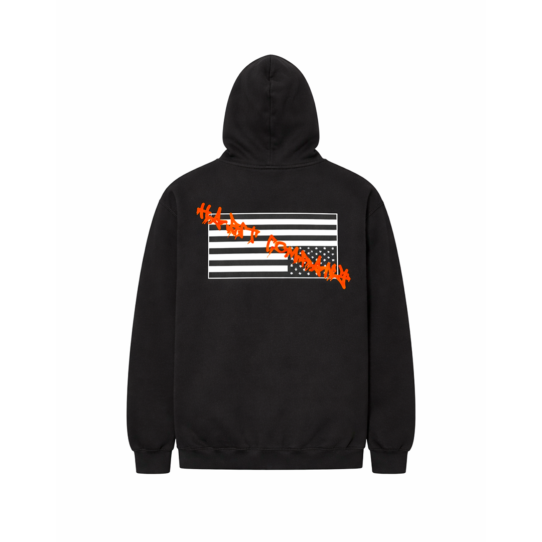Habit Bad Flag Hoodie Black