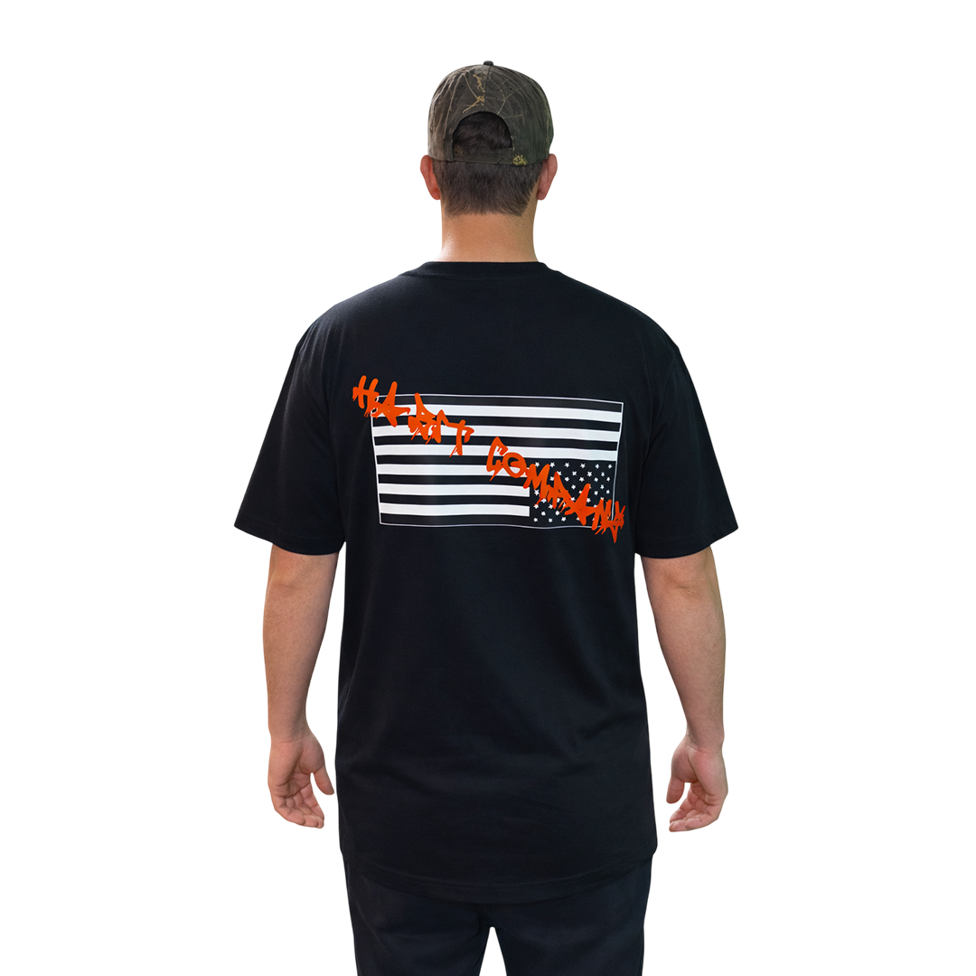 Habit Bad Flag Tee Black