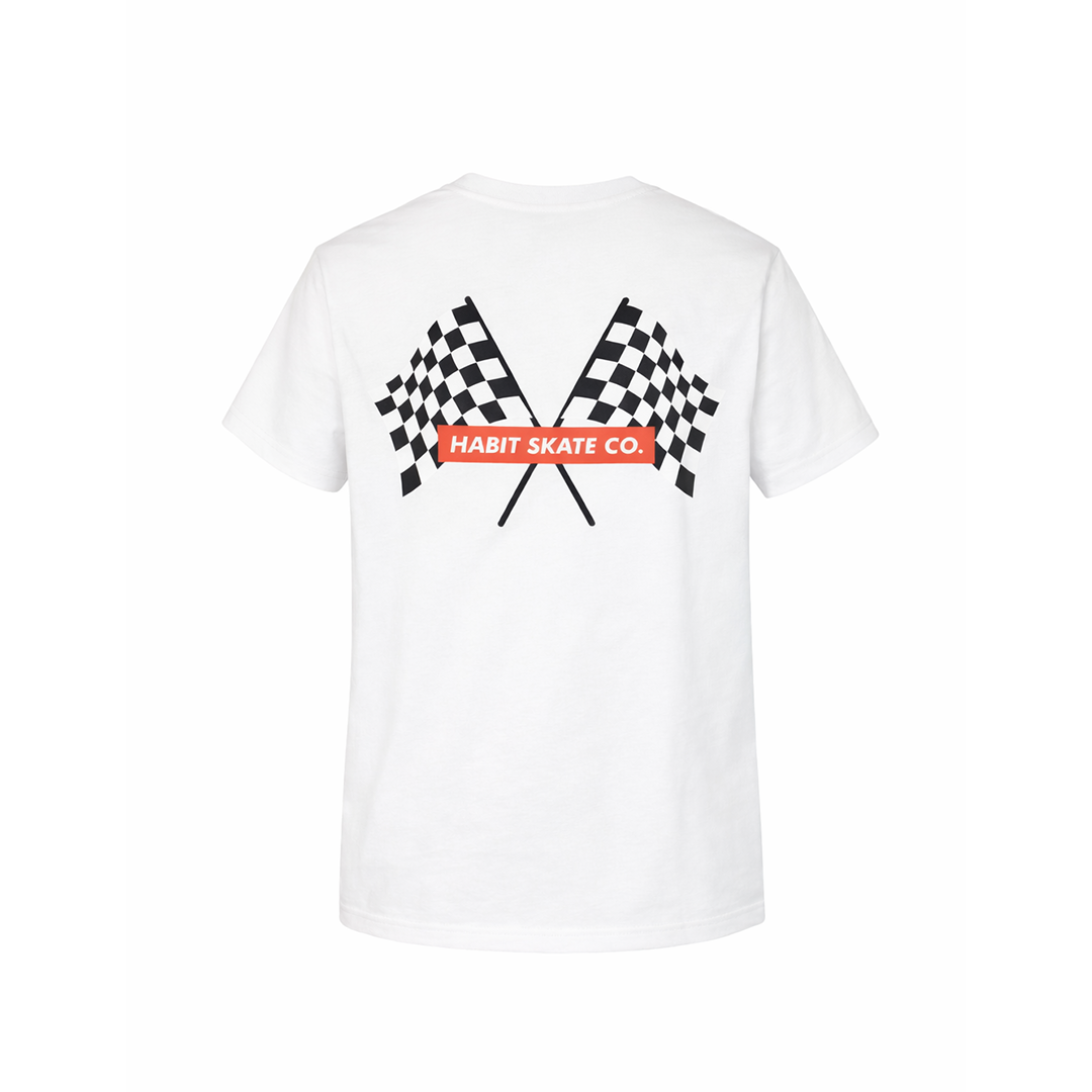 Habit Racing Tee White