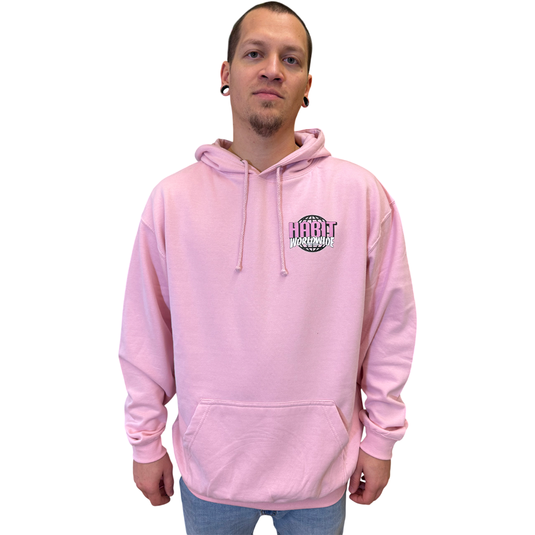 Habit worldwide Hoodie pink